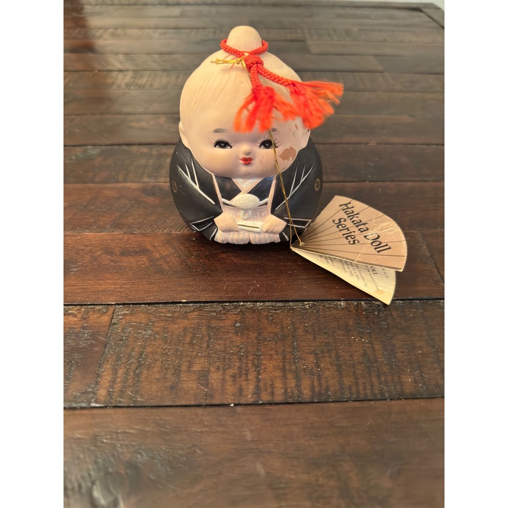 Vintage Hakata Doll Series Global Art Japanese Ceramic Figurine Hand Painted